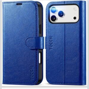 Case Wallet for iPhone 17 Pro Max Stand RFID Blocking 4 Card Slots PU Leather